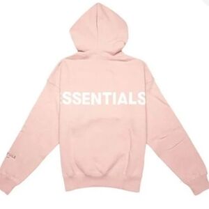 Fear Of God Essentials Pink Hoodie FW19